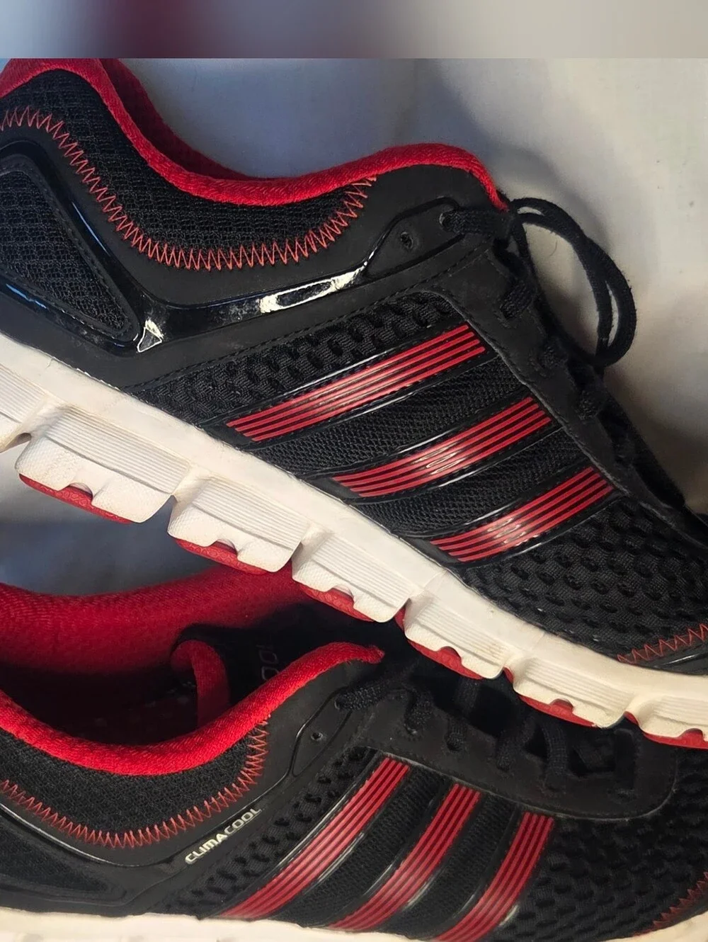 BClimacool Adidas Men’s Sz 14 Black Red Running Athletic Shoe G56548 Lightweight